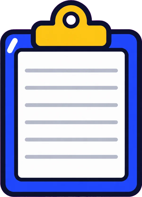 A lab clipboard